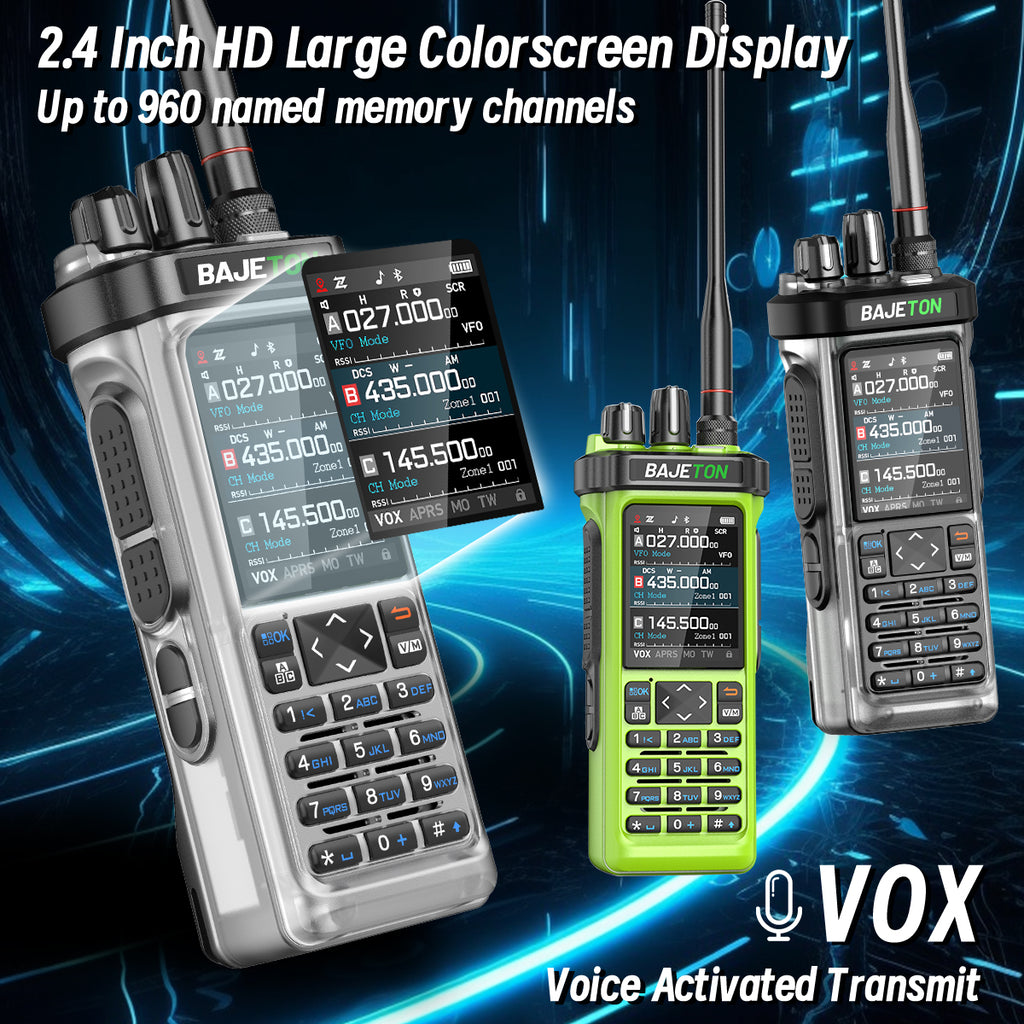 BAJETON BJ 9000 Transparent Walkie Talkie 10W GPS APRS CB 27MHz bajeton-bj-9000-transparent-walkie-talkie-10w-gps-aprs-cb-27mhz
